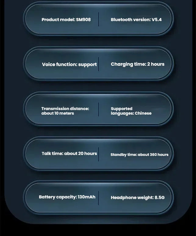 SUOMEIJA SM908 Bluetooth Headphones