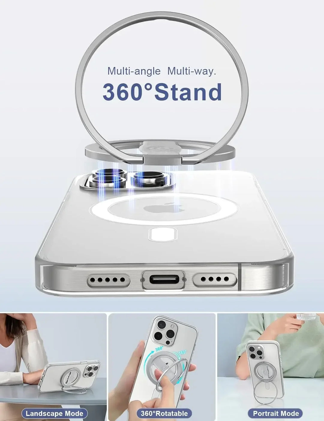 EWA MagOne 3rd Gen MagSafe Phone Grip & Kickstand for iPhone