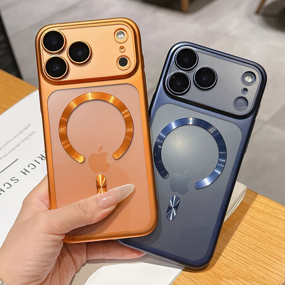 Matte Translucent MagSafe iPhone 17 Pro Max Case | Magnetic Shockproof Camera Protector Cover