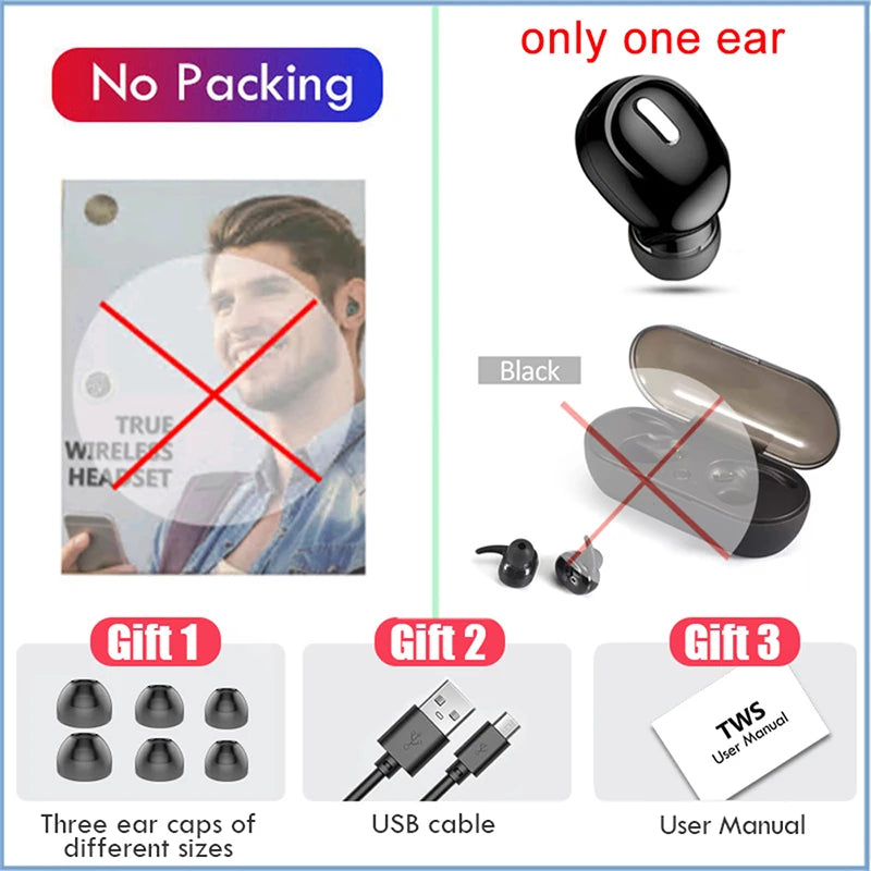 EOENKK Bluetooth Earbuds for Men & Women - Waterproof Design