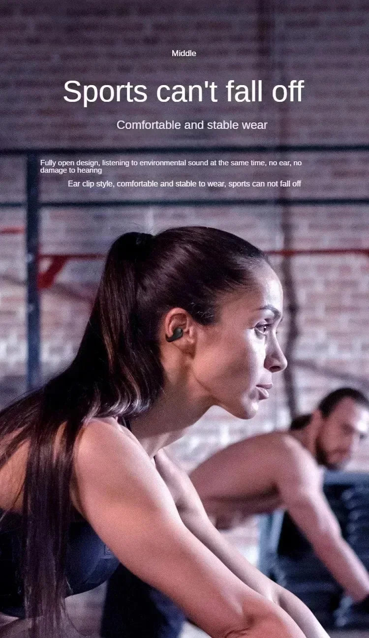 DIXSG Bluetooth 5.3 Ear Hook Wireless Earbuds for Sports and Music