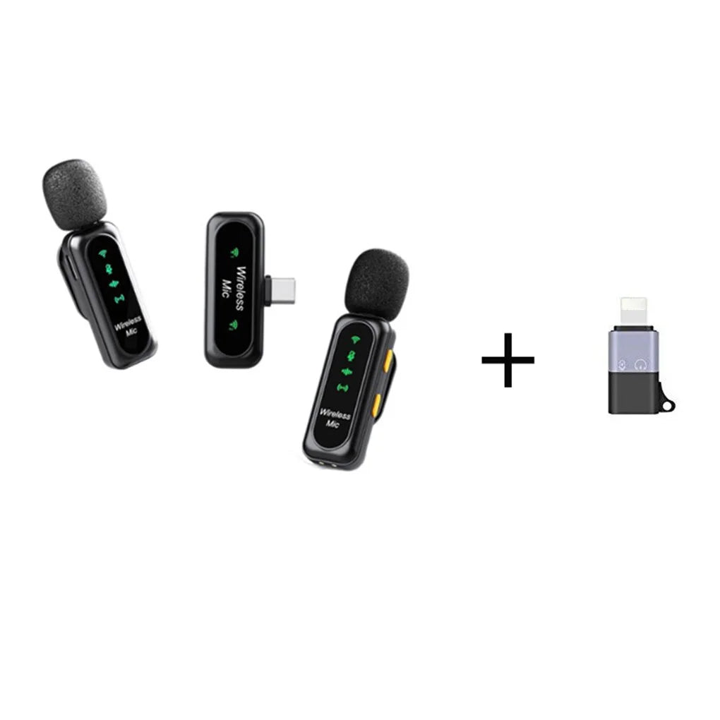 Wireless Lavalier Mic & Magnetic Monitor Kit for Smartphone Vlogging