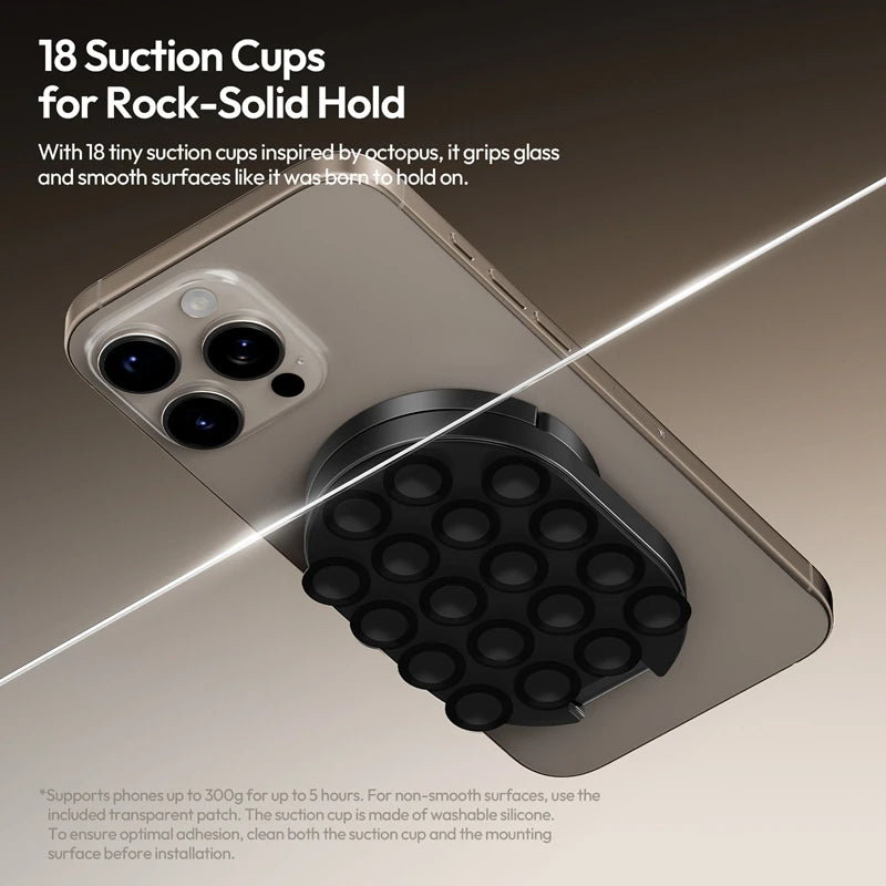 Ulanzi MA39 MagLock Suction Phone Mount – Desktop & Wall Stand