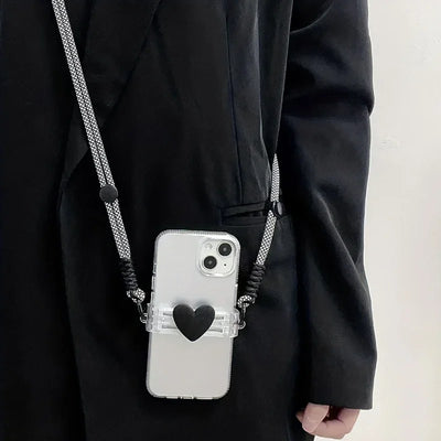 Adjustable Crossbody Phone Lanyard with Case Clip Tab