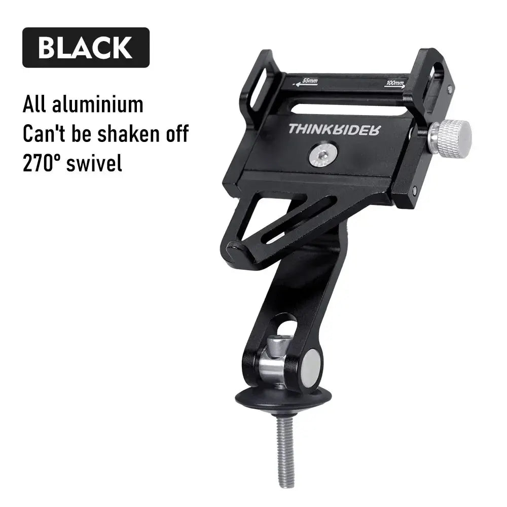ThinkRider 270° Rotatable Bike Phone Mount – Aluminum MTB Bicycle Holder