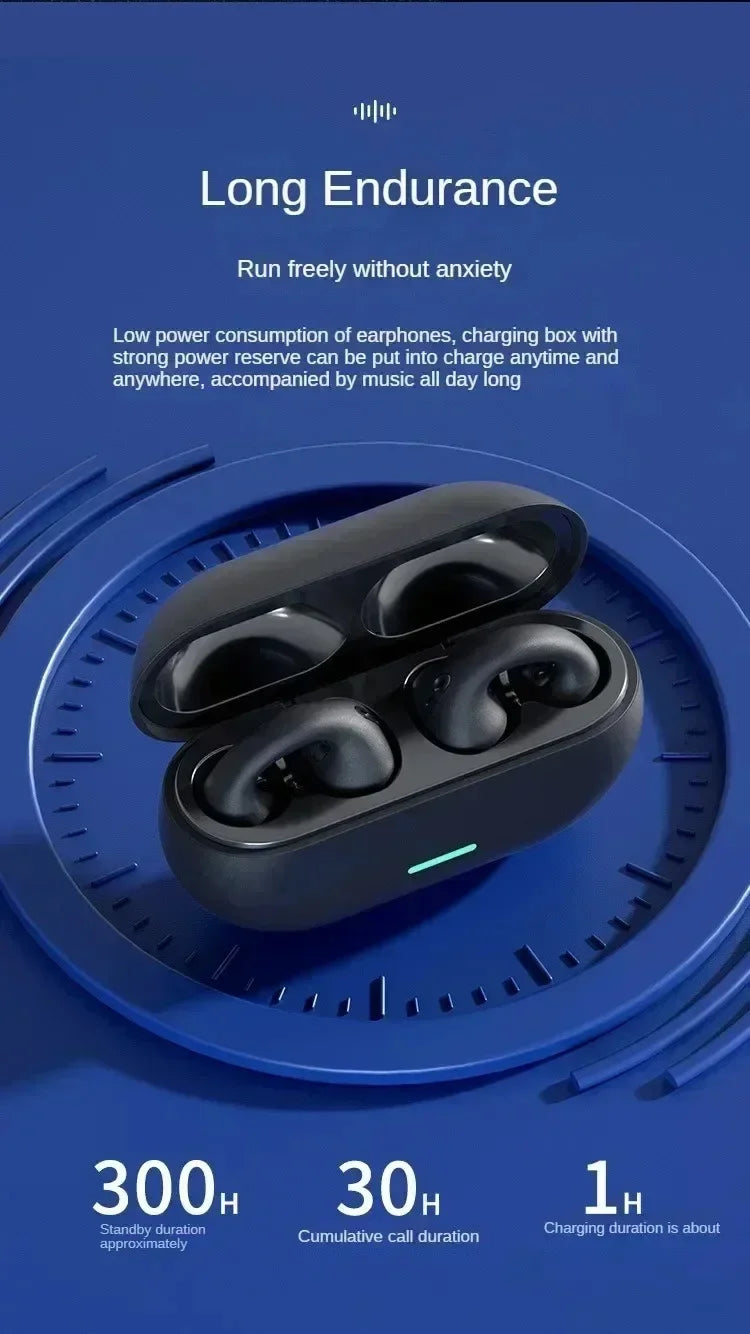 DIXSG Bluetooth 5.3 Ear Hook Wireless Earbuds for Sports and Music