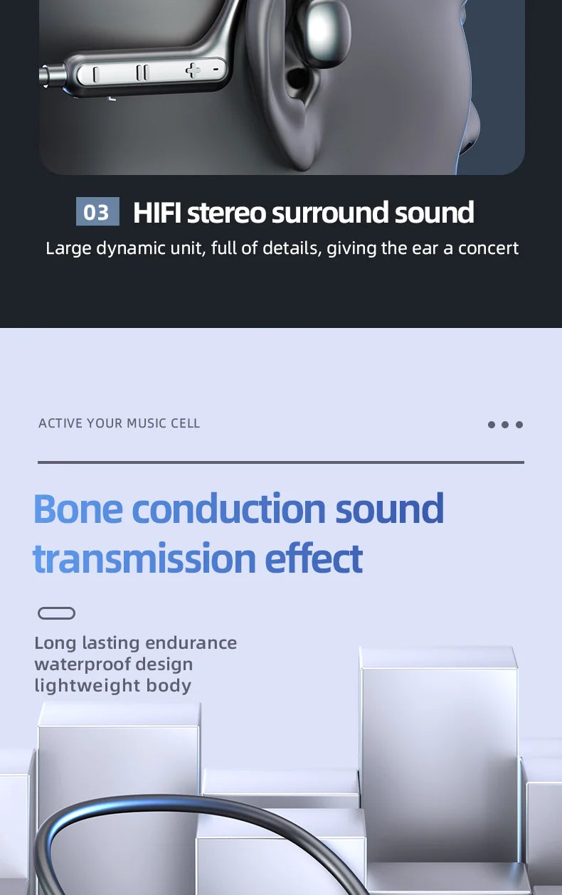 Wireless Ear Hook Headphones | Secure Fit & Balanced Sound