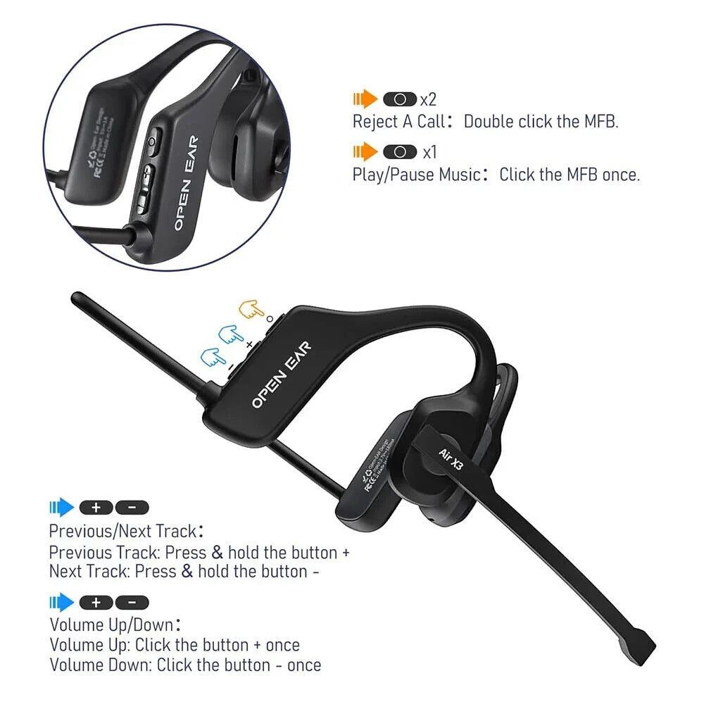 CUGUU X3 Waterproof Open-Ear Bluetooth Headphones — waterproof bluetooth headphones
