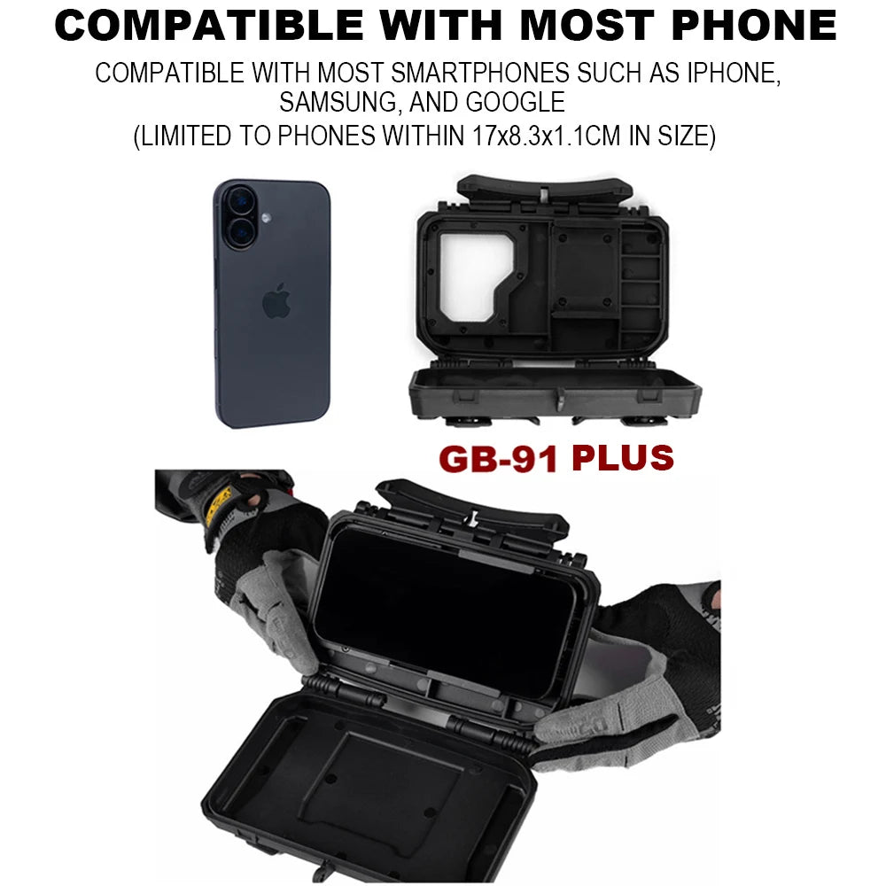 Tactical MOLLE Phone Pouch – Universal Holder for Airsoft & Hunting
