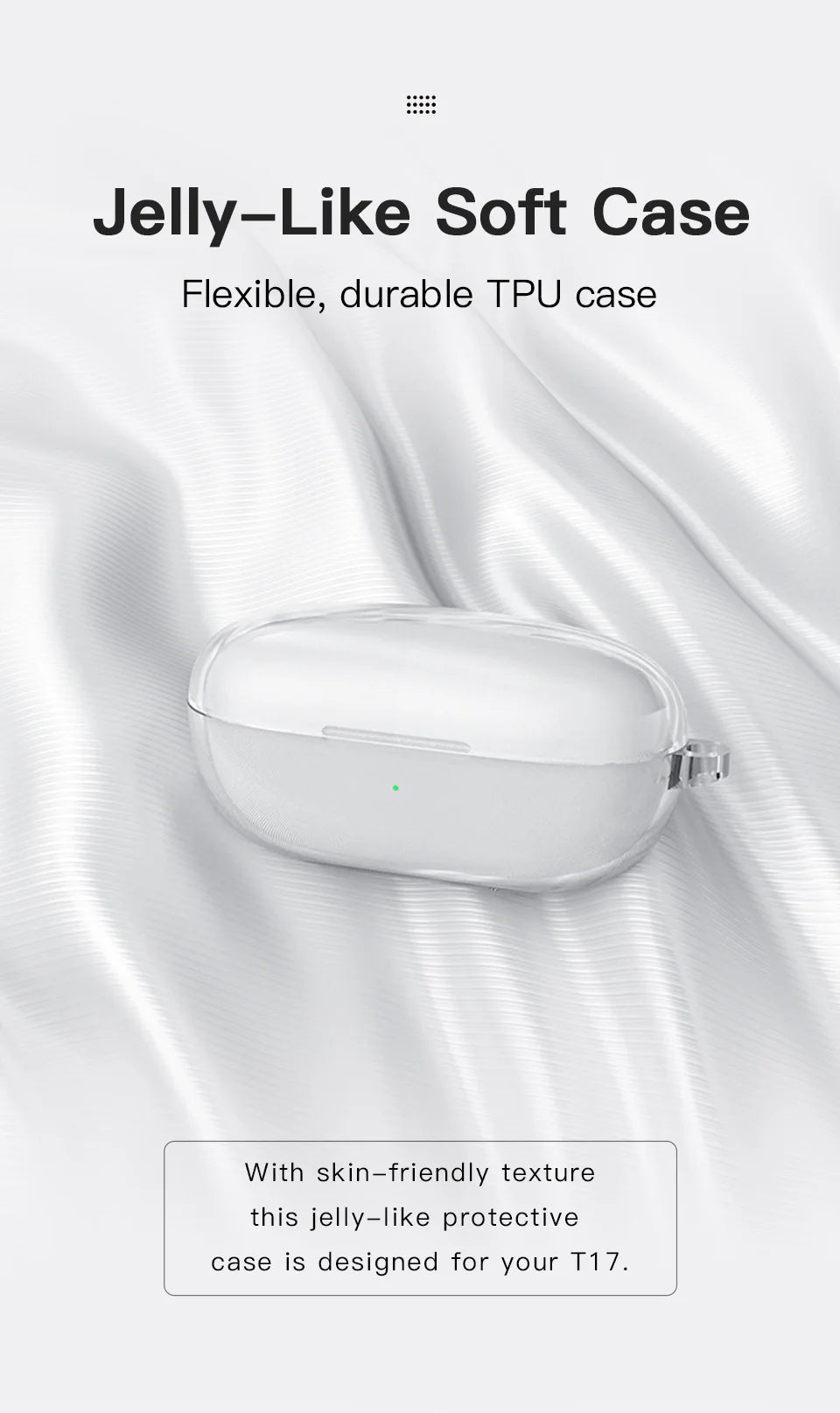 QCY T17 Bluetooth Earbuds 5.1 Wireless Audio with Long-Lasting 26H Charging Case