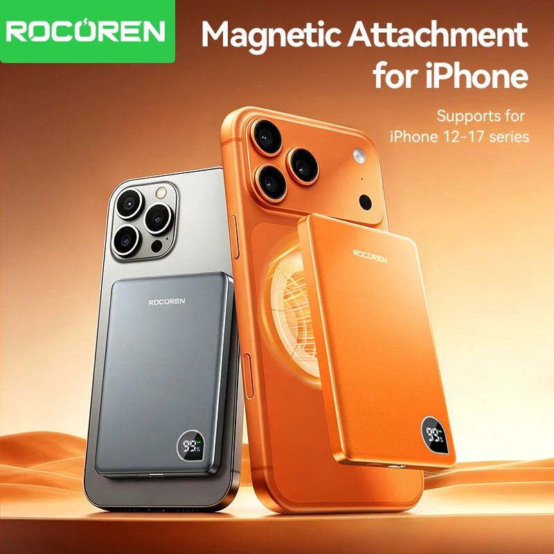 Magnetic Power Bank 10000mAh | MagSafe Compatible, LED Display