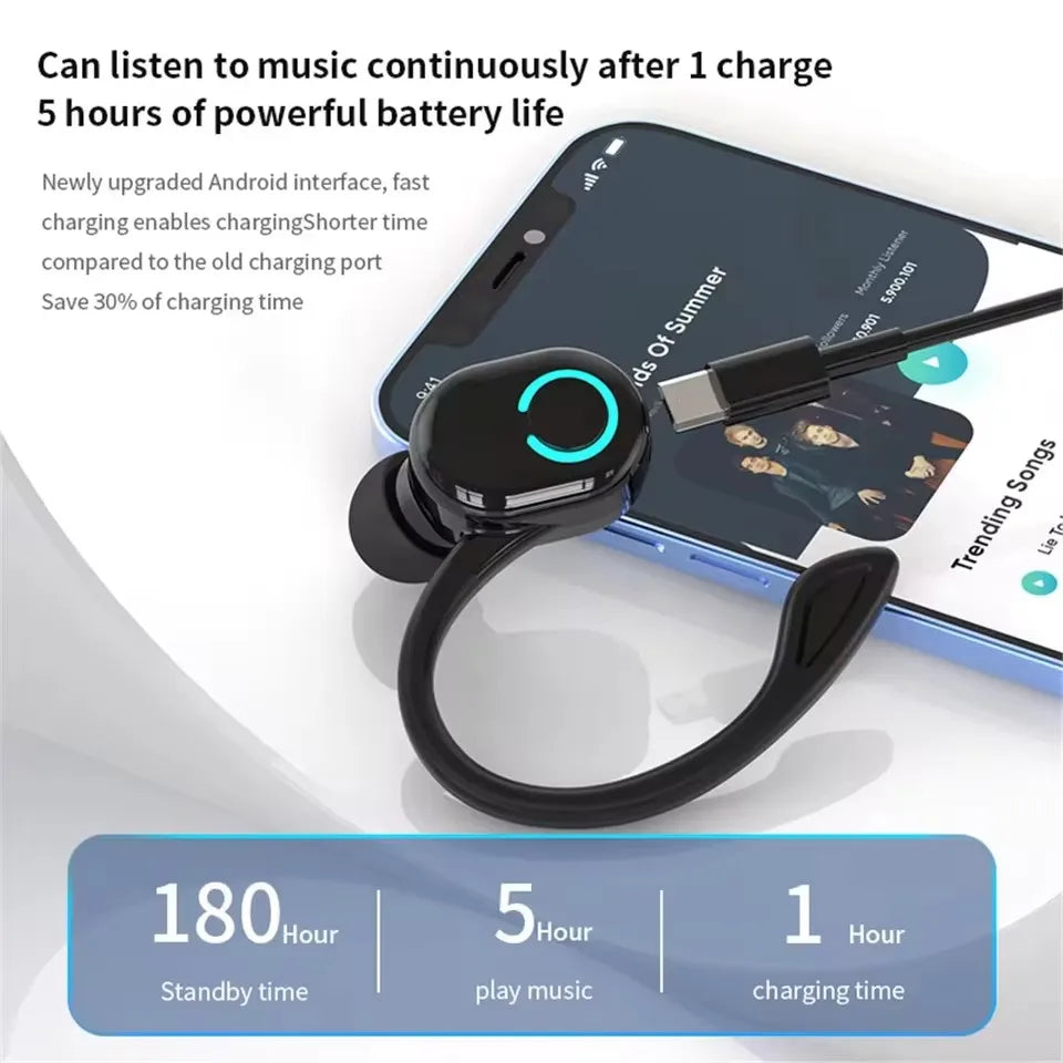 MEZSN OWS Ear Hook Wireless Headphones - Active Noise Cancellation Earbuds