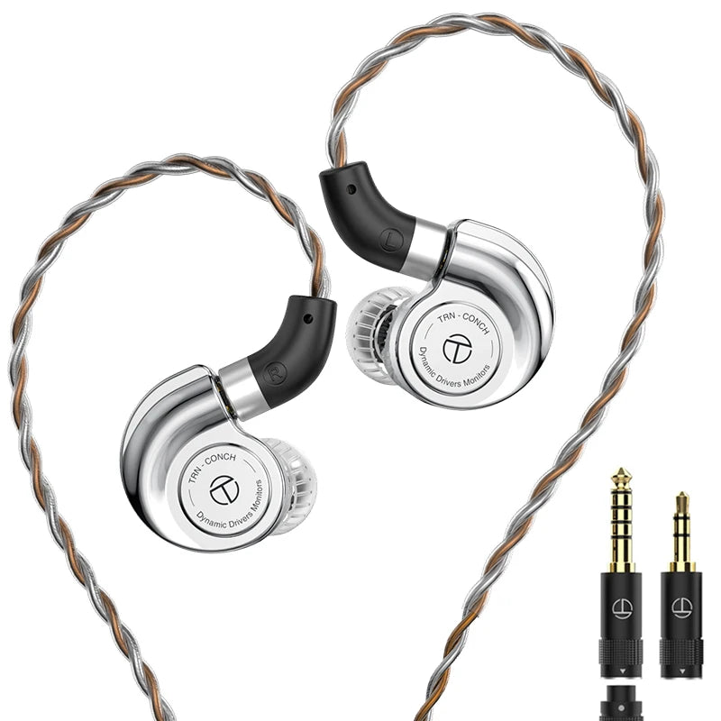 TRN Conch Wired In-Ear Monitors DLC Diaphragm Tuning Filters