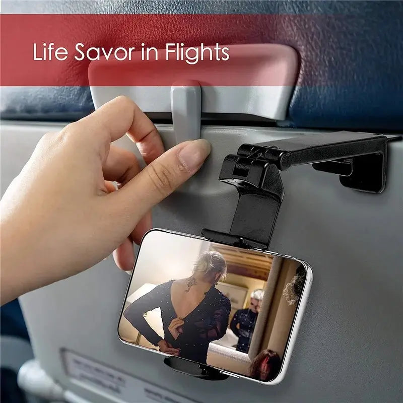 Airplane Phone Holder Foldable Travel Stand Desk Mount
