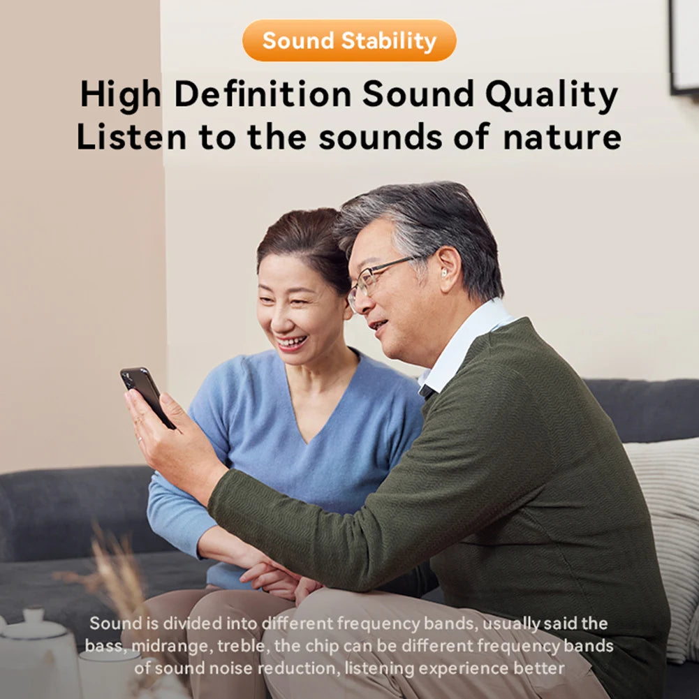 Wireless Hearing Aid Earbuds for Seniors and Adults