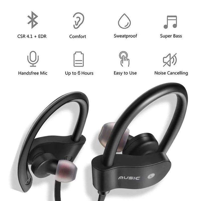 Waterproof Wireless Earphones with Stereo Bass - Top Pick