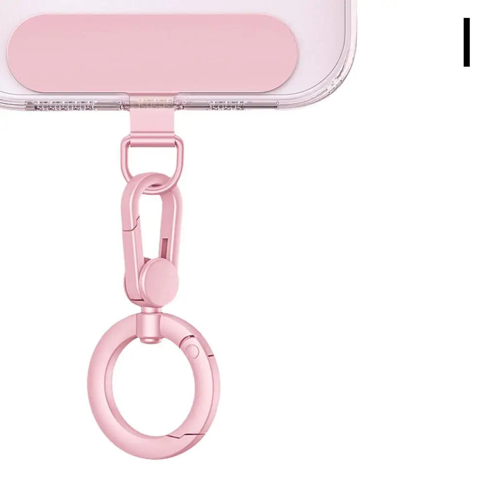 Metal Phone Lanyard Buckle Patch | 360° Rotatable Zinc Alloy Clip Hook | Universal Phone Accessory