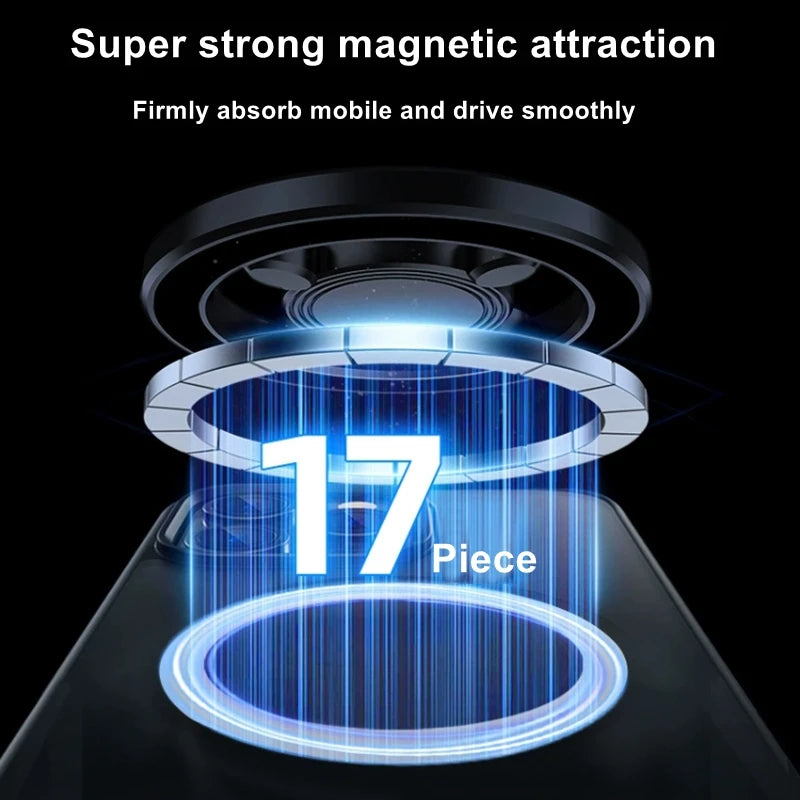 Magnetic Car Vent Phone Holder – 360° Rotation Mount