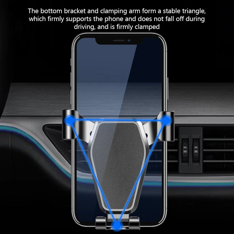 C5 Gravity Car Phone Holder – Sun Visor Dashboard Mirror Mount GPS