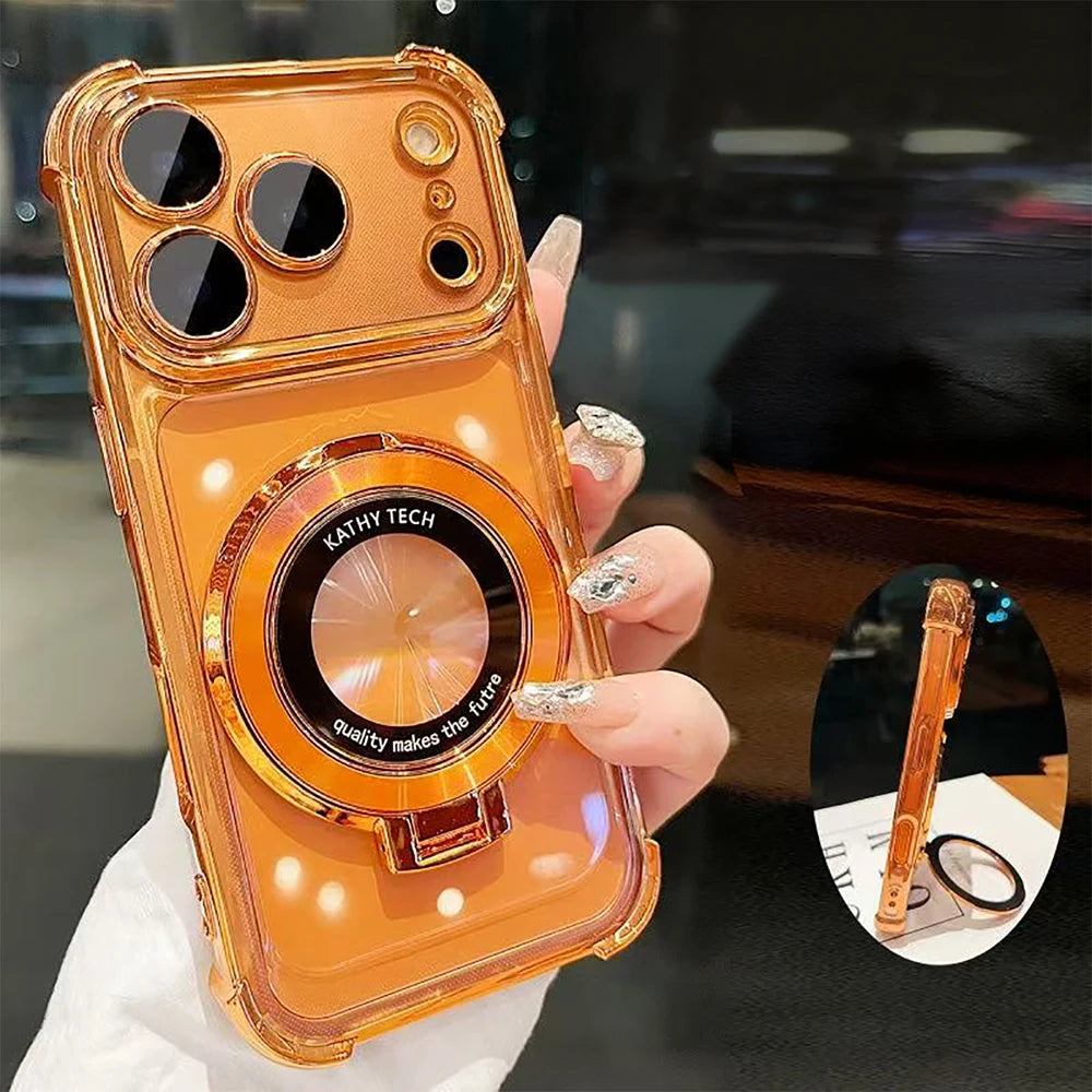 MagSafe Stand Holder Case with Lens Protection for iPhone