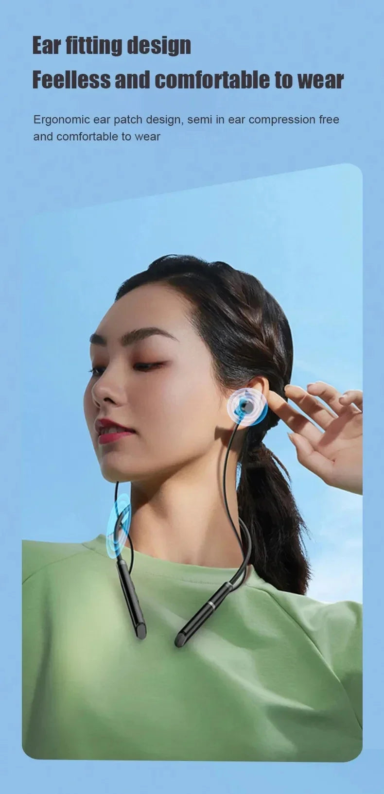LIUTIANFEI Wireless Bluetooth Neckband Headphones for Sale - Long Battery Life
