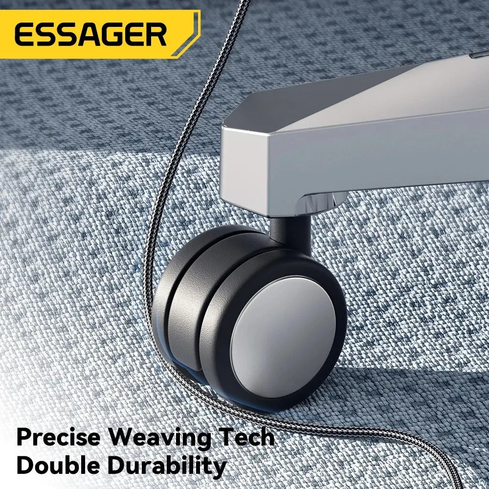 ESSAGER USB-C to Lightning Cable 3A 29W PD | Fast Charging Braided Cord iPhone 14 13 12 11 iPad