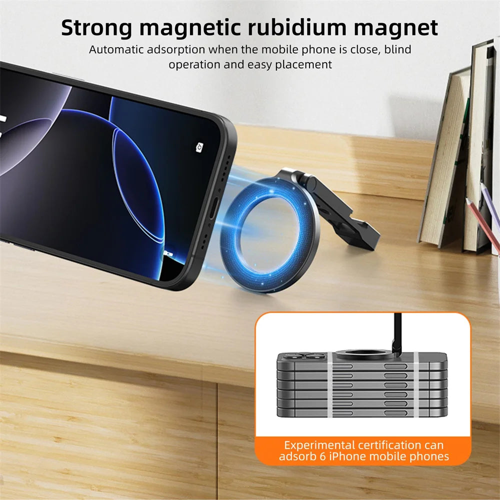 VRIG MG-23 MagSafe Magnetic Phone Stand – Cold Shoe Tripod Mount Vlog Holder