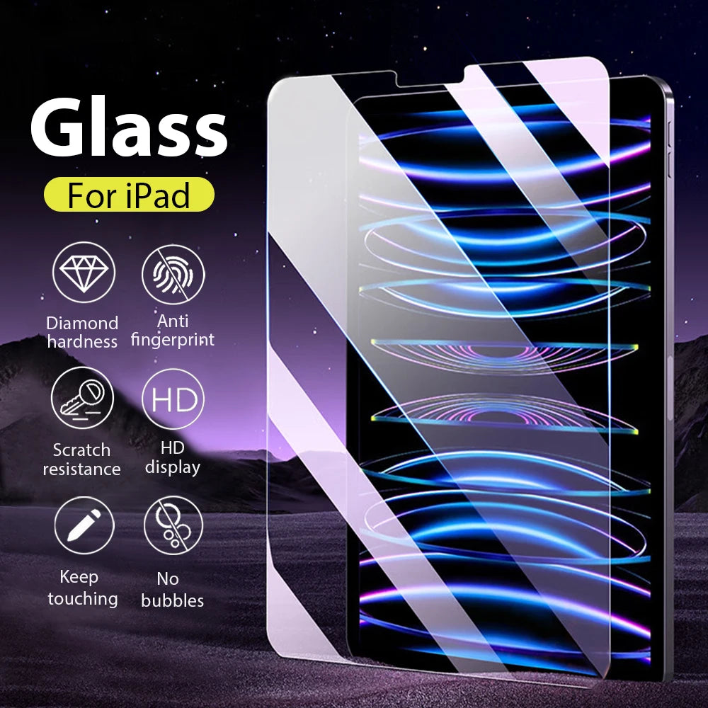Tempered Glass Screen Protector iPad Pro 11 13 2025 Air M3 Mini 7 10th 9th Gen A16 9H HD Clear Film