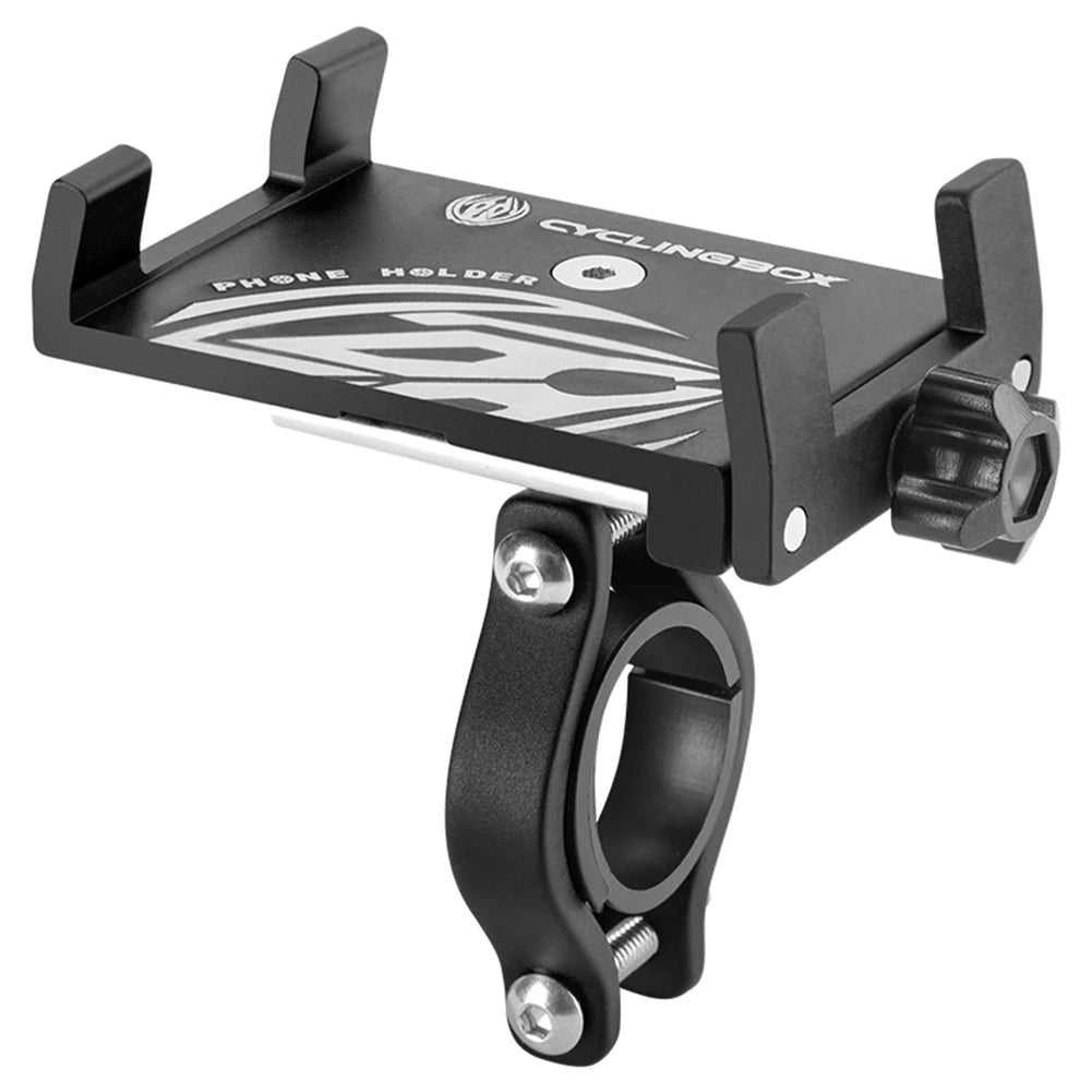 360° Aluminum Alloy Bike Phone Holder – MTB Motorcycle Handlebar GPS Mount