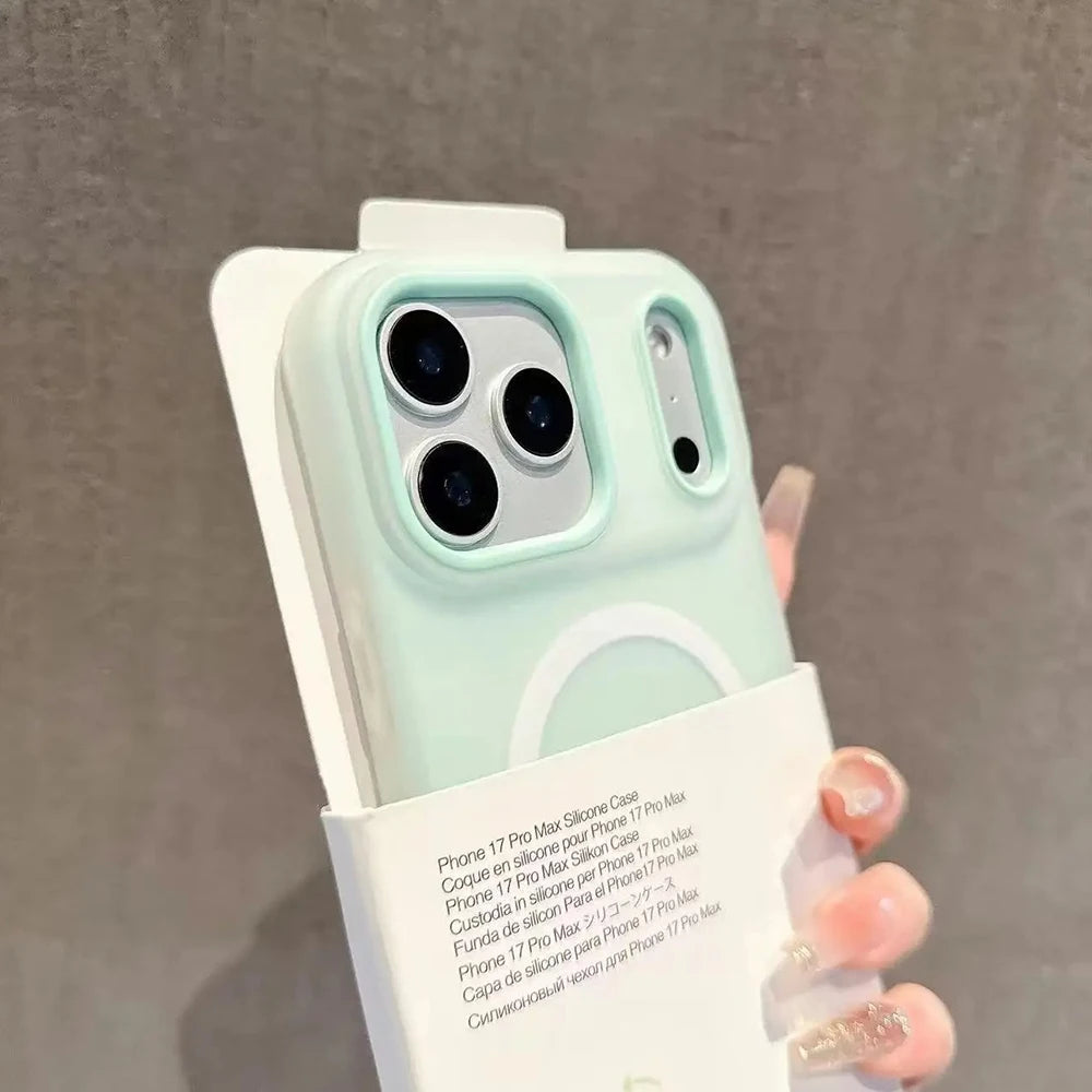 2-in-1 Candy Color MagSafe iPhone Case | Magnetic Wireless Charging Cover iPhone 17–11 Pro Max