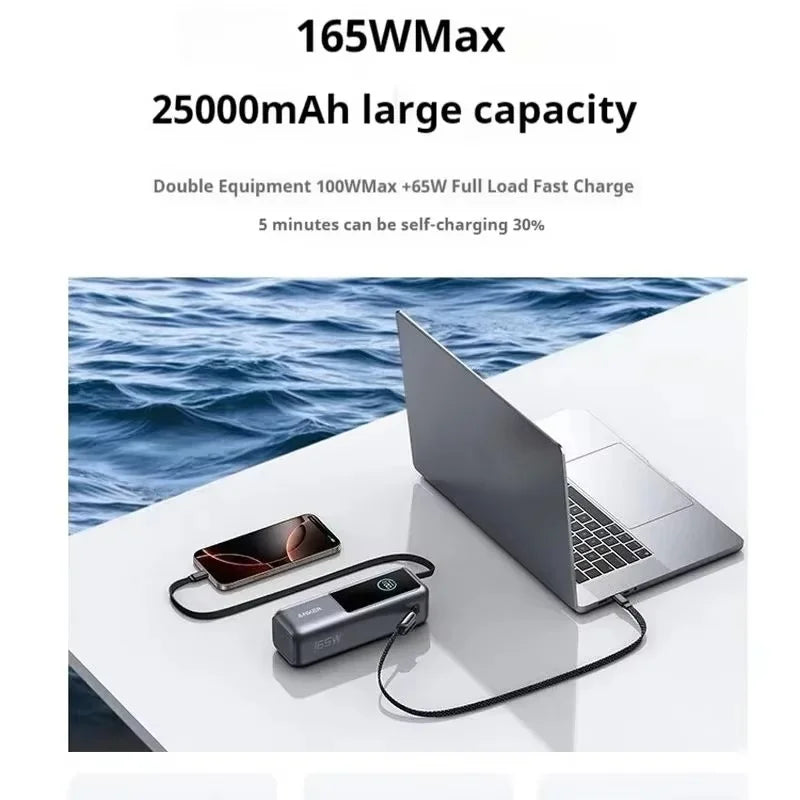 Best Portable Power Bank 25000mAh with USB-C Cable - Shop Now
