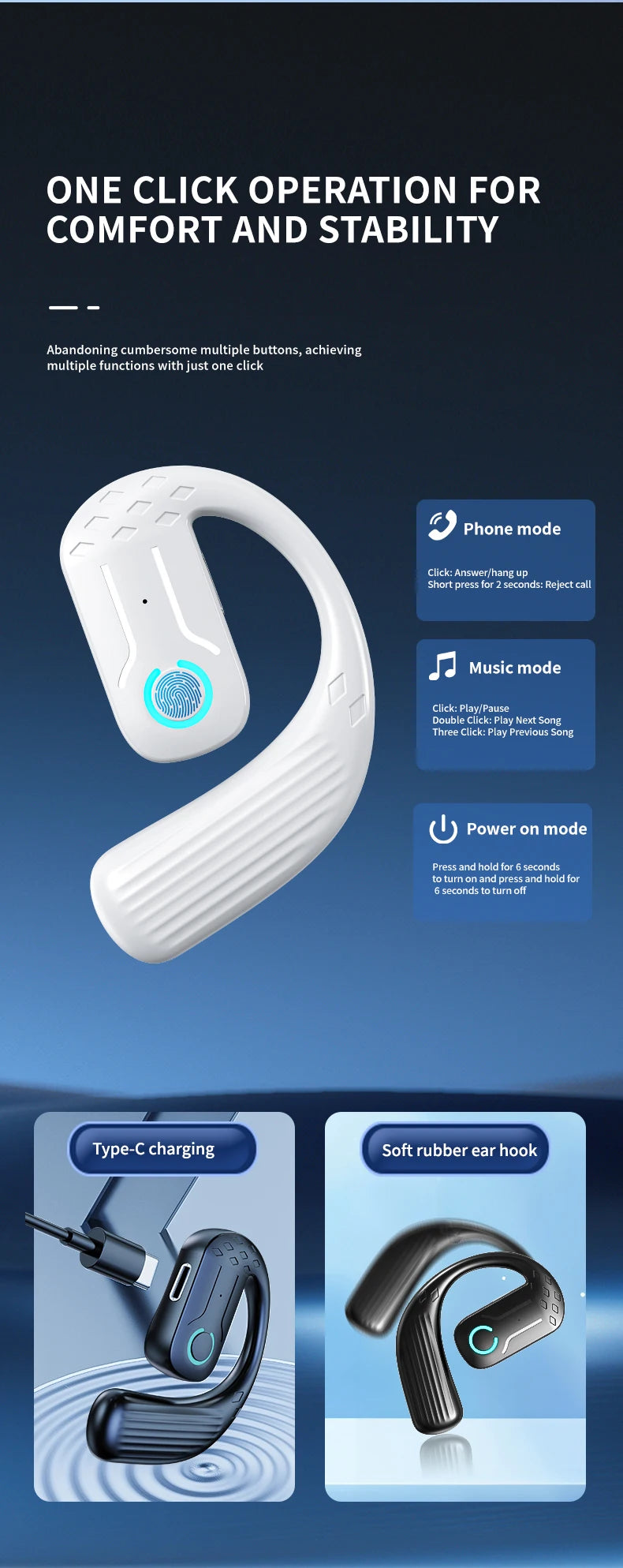 VAORLO YS01 Wireless Open-Ear Headset