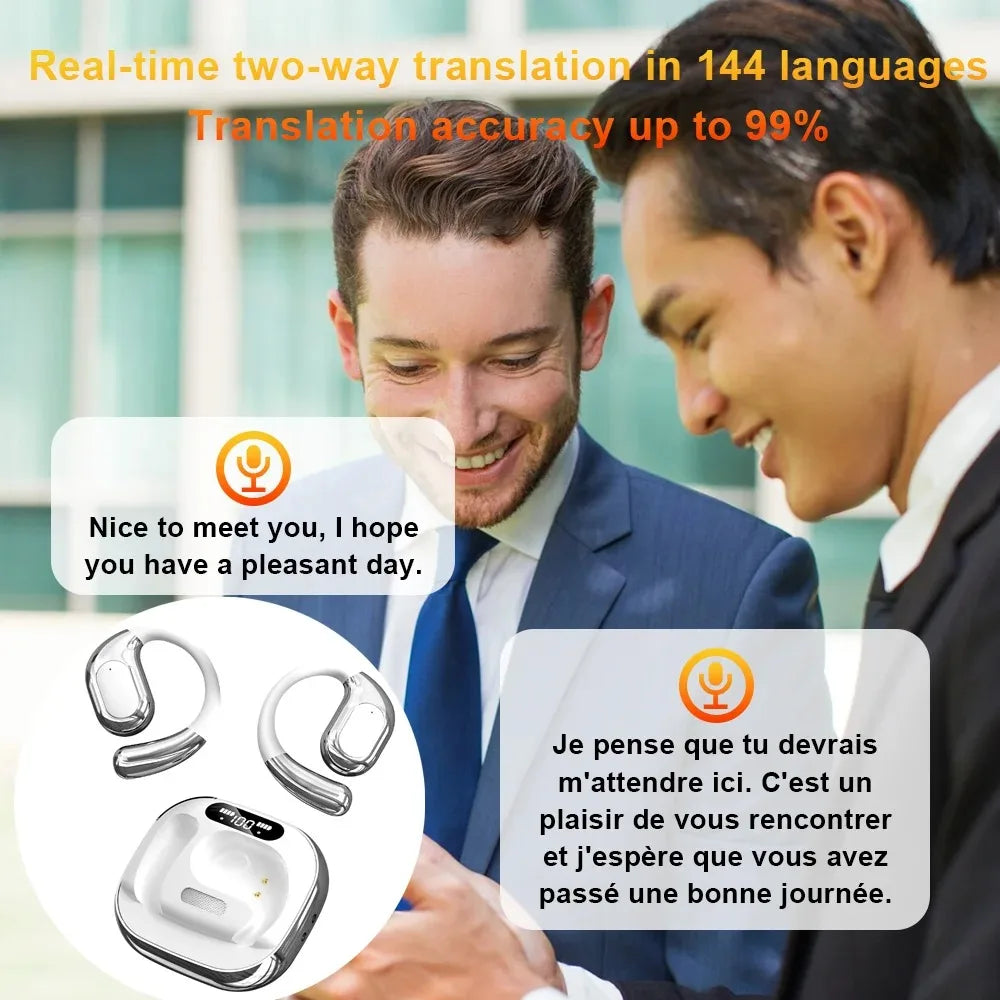 WJOY 144 Language Translation Earbuds - Travel, Work & Learning Companion