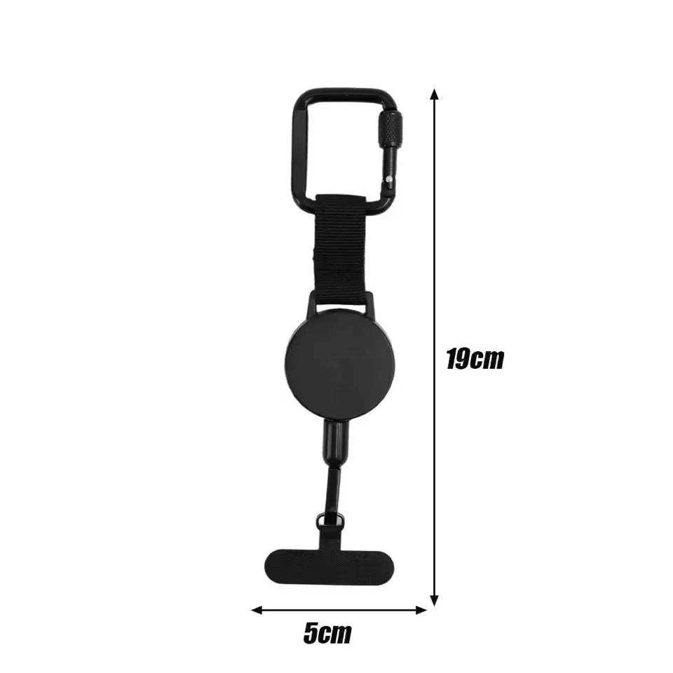 Retractable Phone Leash with Anti-Theft Tether and Belt Clip