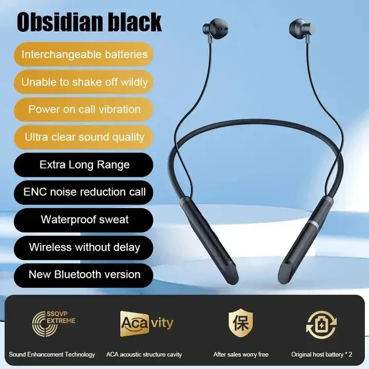 LIUTIANFEI Wireless Bluetooth Neckband Headphones for Sale - Long Battery Life