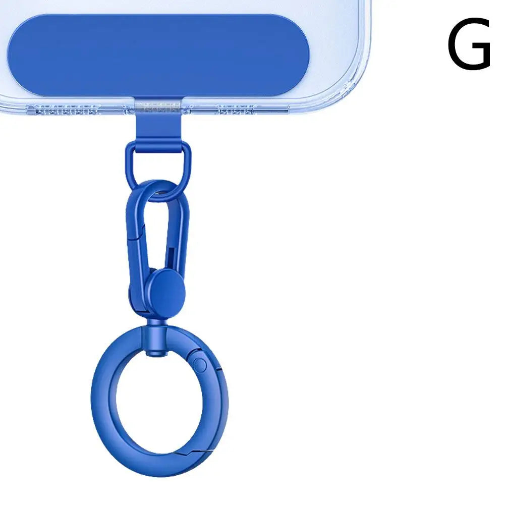 Metal Phone Lanyard Buckle Patch | 360° Rotatable Zinc Alloy Clip Hook | Universal Phone Accessory