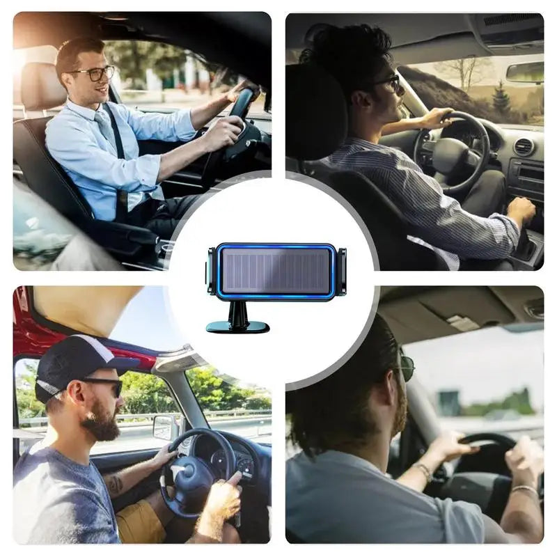 Solar Powered Car Phone Mount with Auto Clamping — magsafe accessories