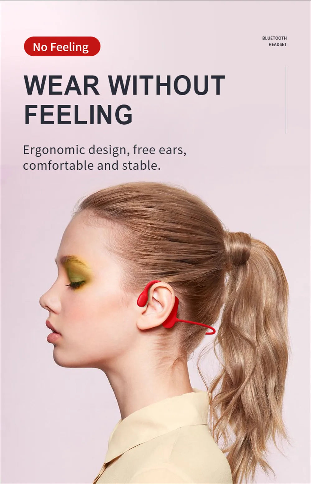 Best Sweatproof Ear Hook Headphones with Bluetooth 5.2
