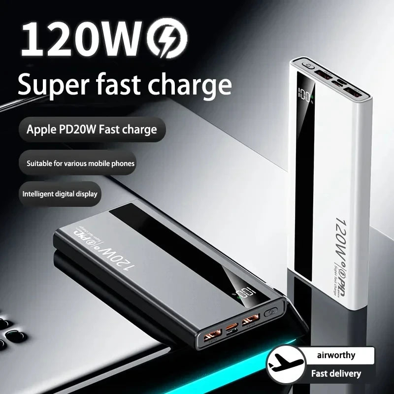 120W Fast Charging Power Bank, 500000mAh Portable Power Bank For All Devices — 120w power bank
