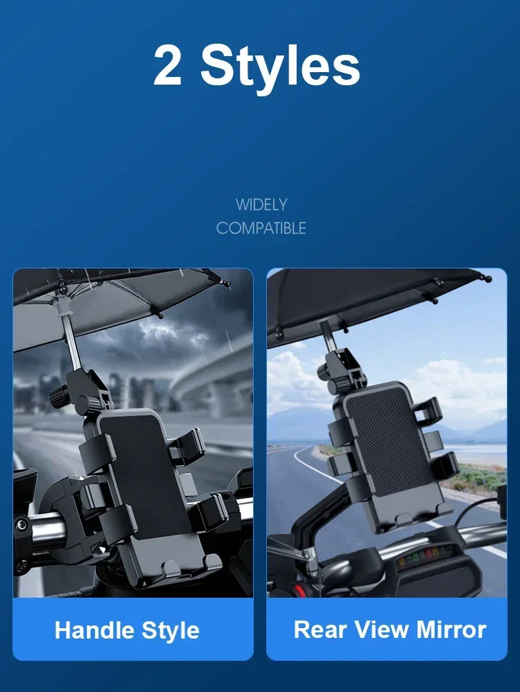 VIKEFON Motorcycle Phone Holder & Sunshade for Motorcyclists