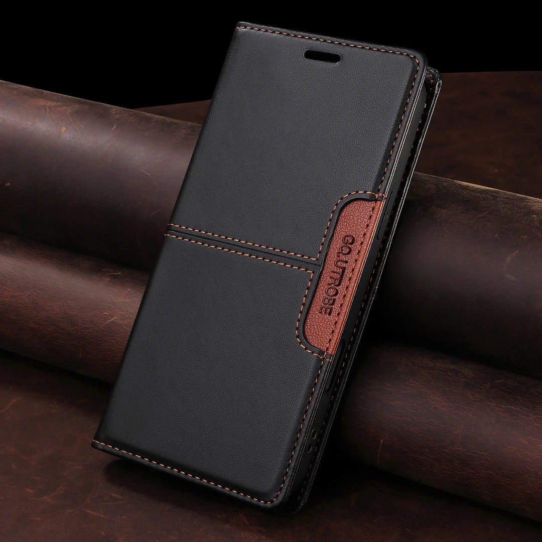 Magnetic Leather Flip Wallet Case Card Slot iPhone 11-17
