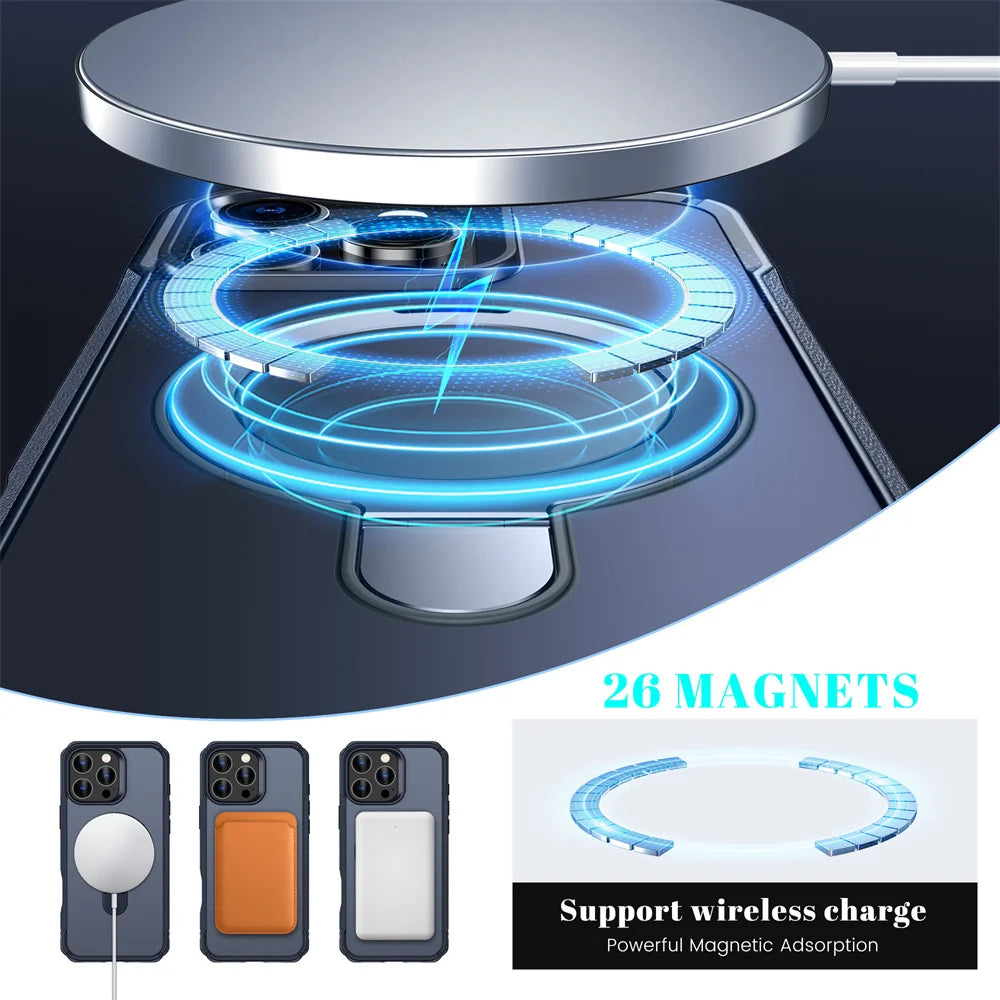 Vyimc MagSafe Foldable Metal Stand Case for iPhone 17 and above — magsafe accessories