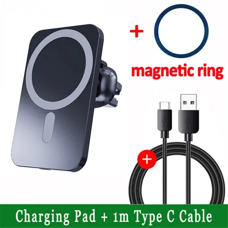 MagSafe Car Charger, 15W Magnetic Wireless Vent Mount