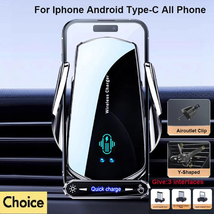 Buy Top-Rated Auto-Clamp Wireless Car Phone Holder 2026 | Free Shipping & Fast Delivery