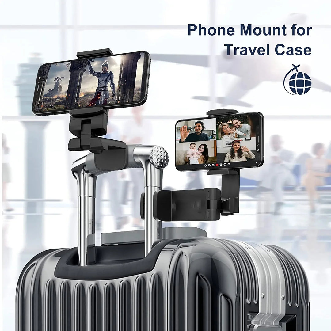 Airplane Phone Holder – 360° Rotating Portable Clip Mount for Travel & Desk