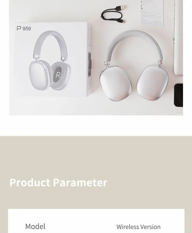 WYMECT Noise Cancelling Over-Ear Bluetooth Headphones with Mic