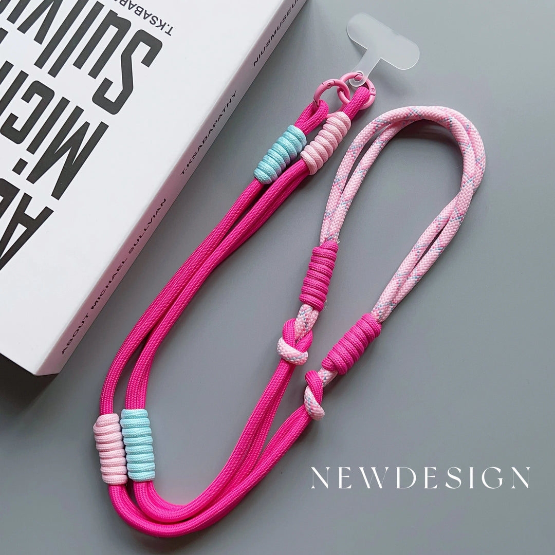Page Title Crossbody Phone Lanyard – Adjustable Shoulder Strap with Patch
