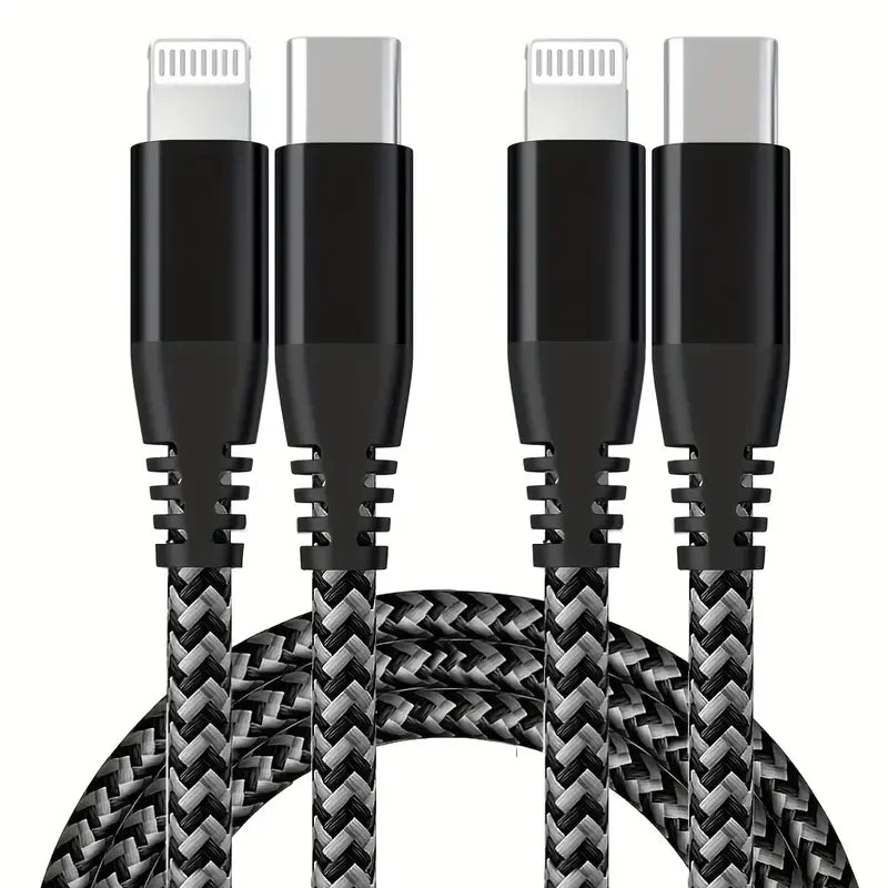 LAIHONEN MFi USB-C to Lightning Cable | Nylon Braided 3A Fast Charge iPhone 14 13 12 11