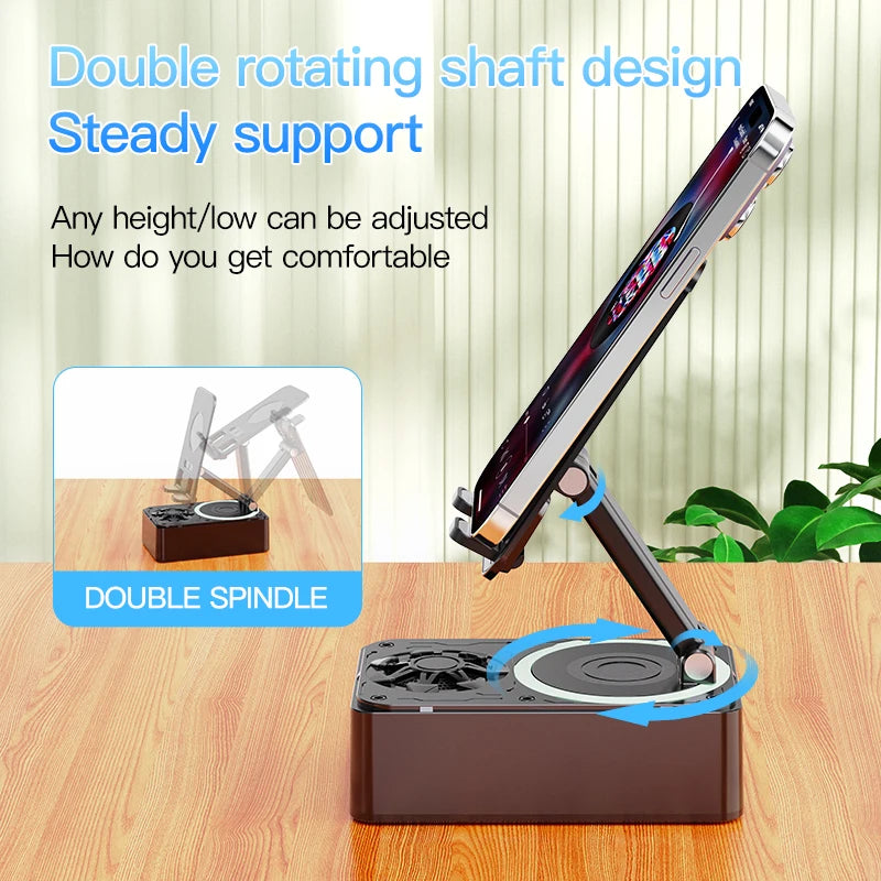 3-in-1 Bluetooth Speaker & Foldable Phone Stand