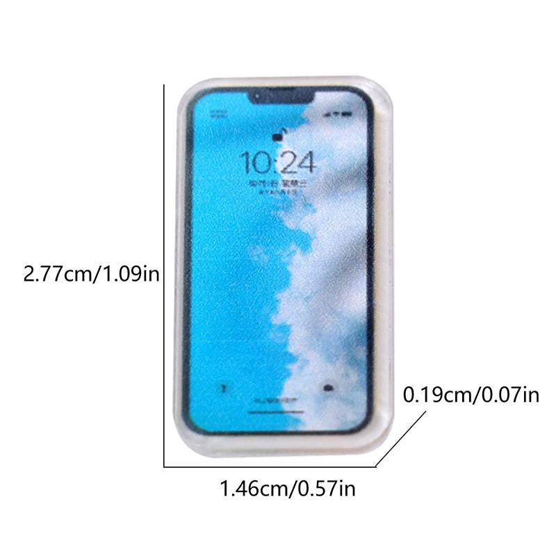 Mini Mobile Phones for Dollhouses - Magsafe Accessories Included